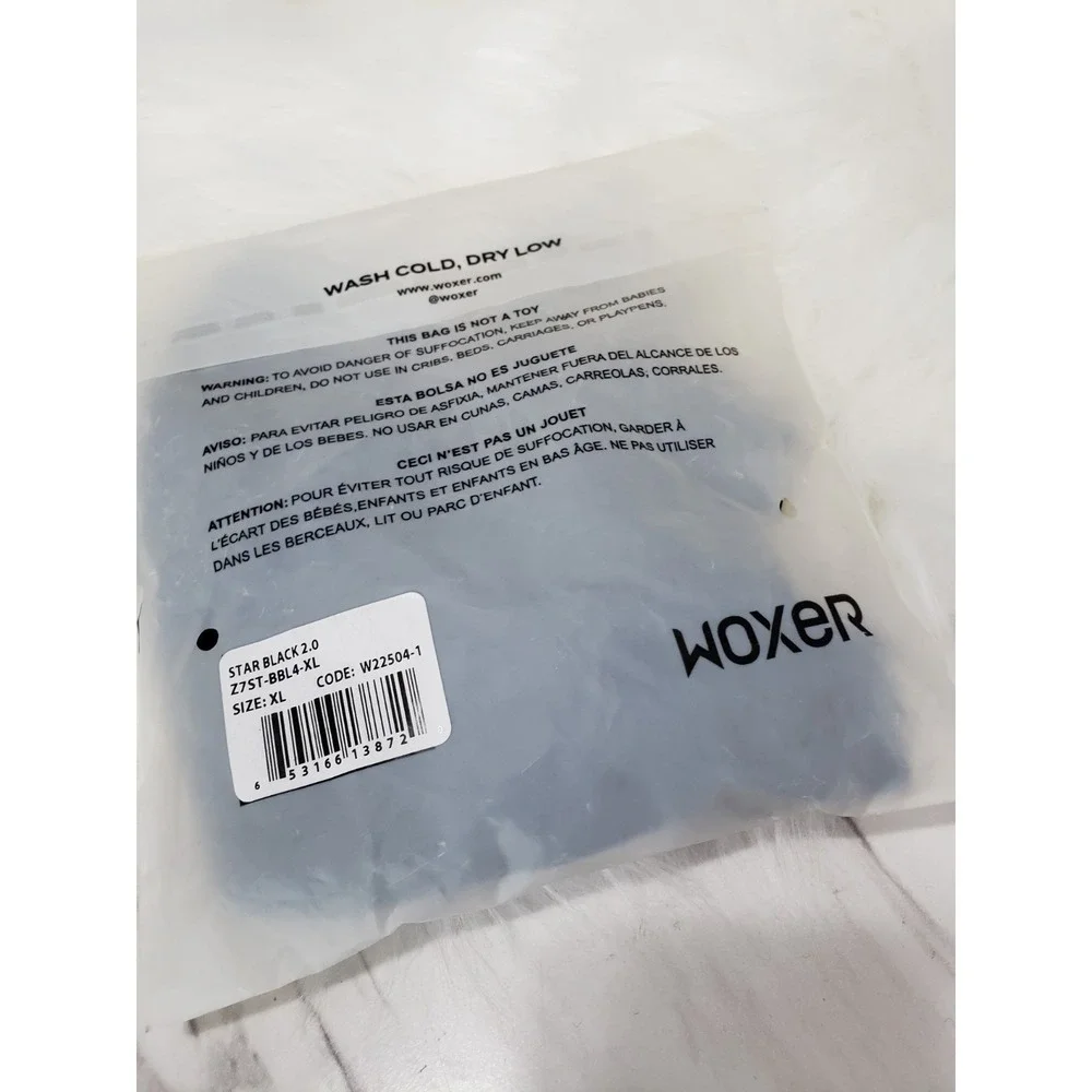 NEW Woxer Womens Boxer Briefs Star Black 2.0 XL Modal Spandex Z7ST-BBL4-XL